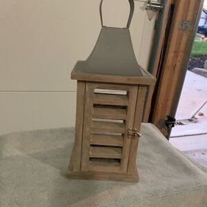 decorative farmhouse wooden lantern
